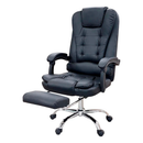 Silla De Oficina Masajeador Presidencial Stephan - Desillas Color Negro