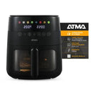 Freidora de Aire ATMA con Visor FR246ABP 6Lts Negro