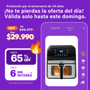 Freidora de Aire digital Suono con ventana 6,2L 1800W