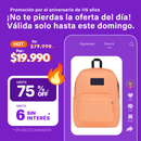 Mochila urbana JanSport Superbreak color graphite grey diseño liso 26L