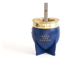 Mate Pampa XL Boca Juniors Color Azul + Bombilla